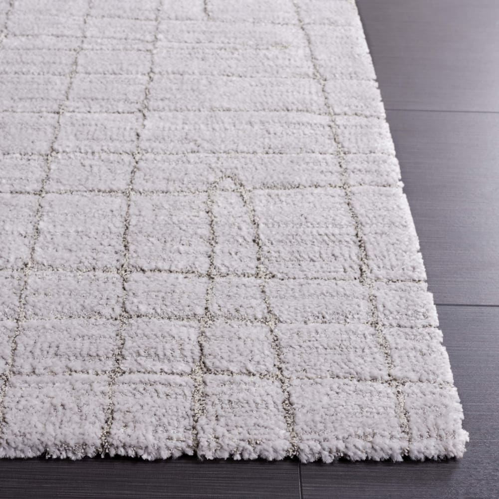 Tapis solide et tonale en polyester gris, 160 x 229 cm — vue 4