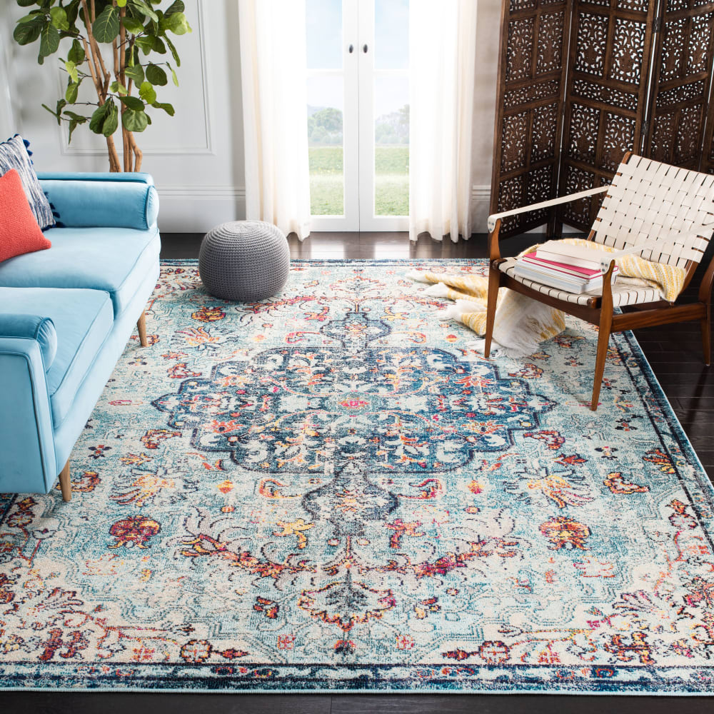 Tapis de transition en polypropylène bleu, 244 x 305 cm — vue 3