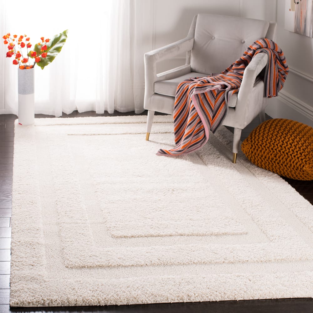 Tapis en polypropylène beige, 236 x 305 cm — vue 3