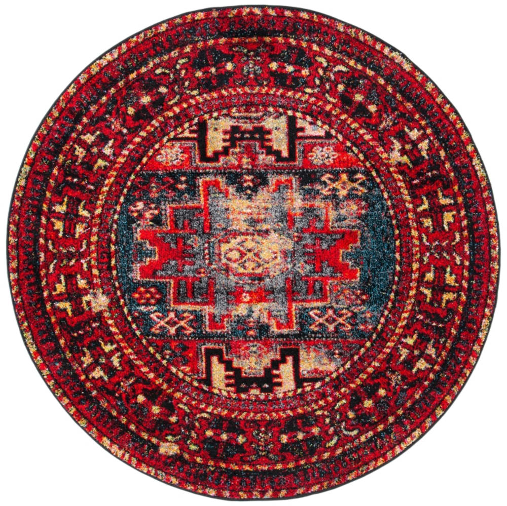 Tapis de transition en polypropylène rouge/multicolore, 91 cm