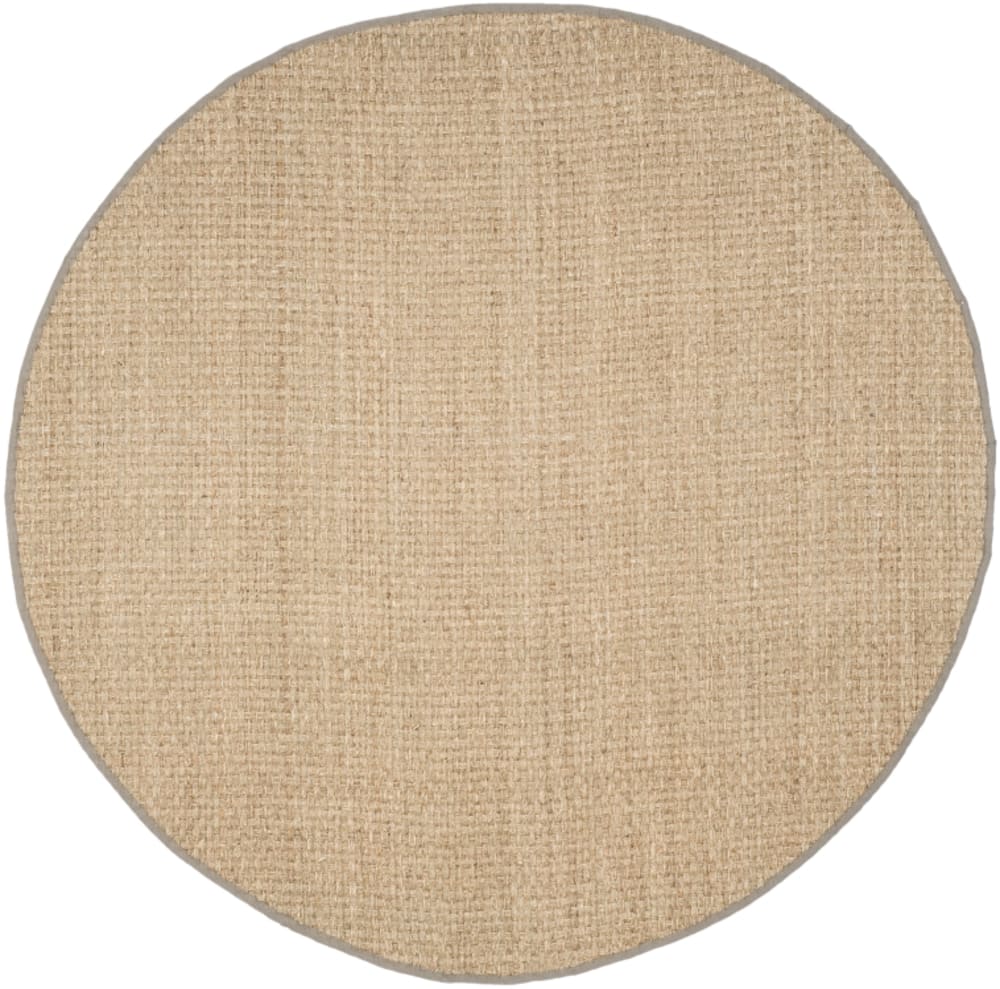 Tapis fibre naturelle en herbiers marins beige/gris, 91 cm