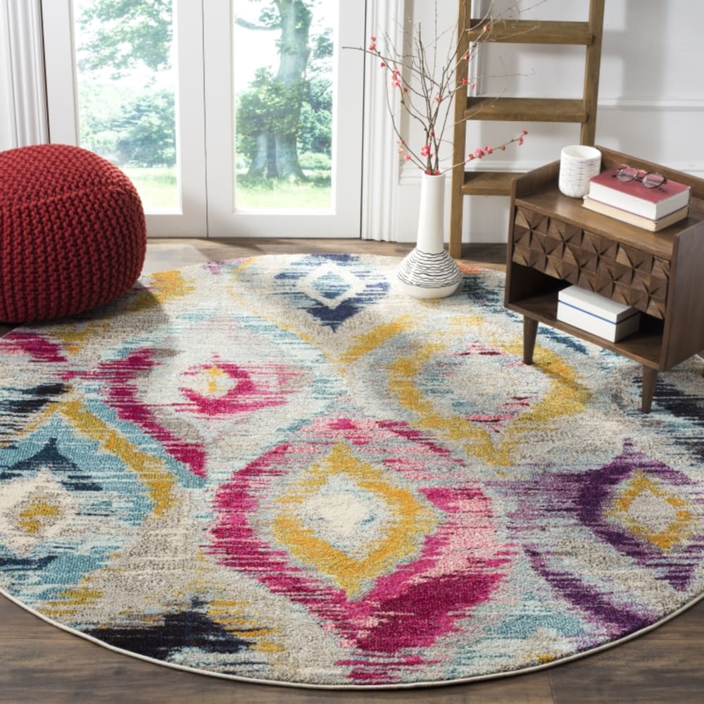 Safavieh Boho Chic Polypropylen-Teppich in Mehrfarbig, 122 cm style classic chic Mehrfarbig Pp - Polypropylen