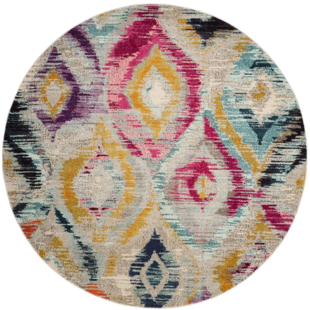 Safavieh Tapis bohème chic en polypropylène multicolore, 122 cm style classique chic - Pp - Polypropylène