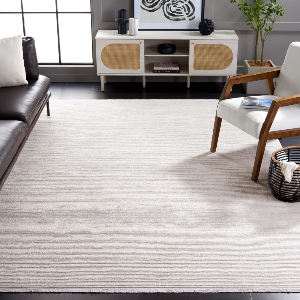 Tapis moderne en polypropylène blanc, 235 x 305 cm - Maisons du Monde