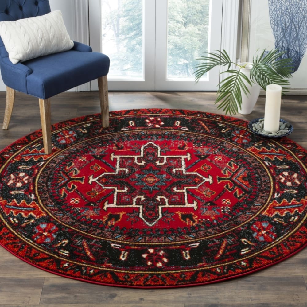 Tapis de transition en polypropylène rouge/multicolore, 91 cm - Maisons du Monde