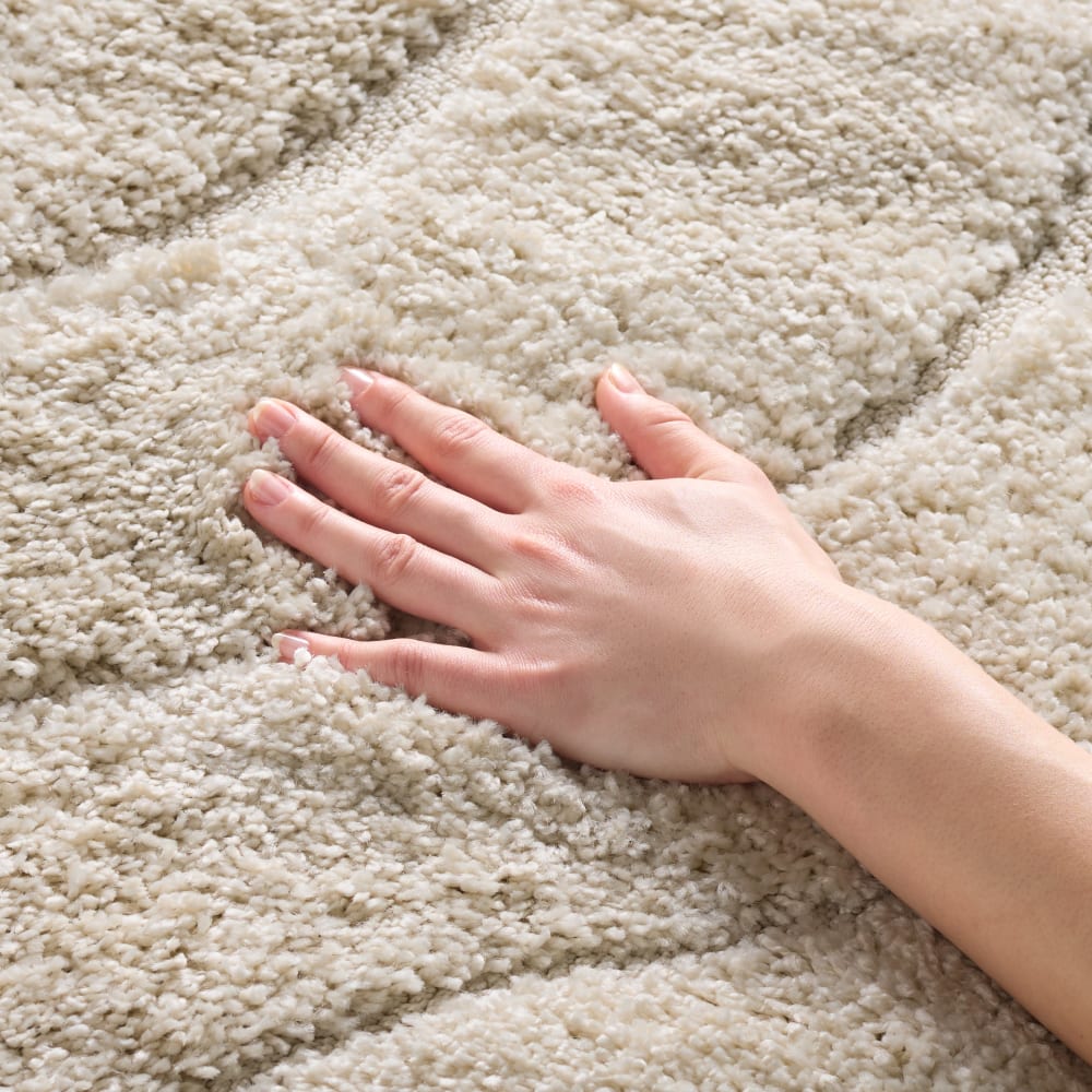 Tapis en polypropylène beige, 122 x 183 cm — vue 3