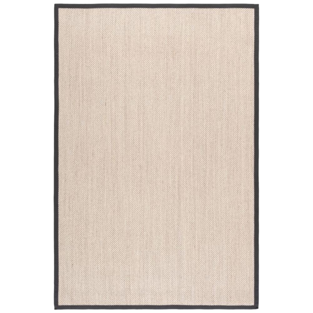 Tapis fibre naturelle en sisal blanc/gris, 183 x 274 cm