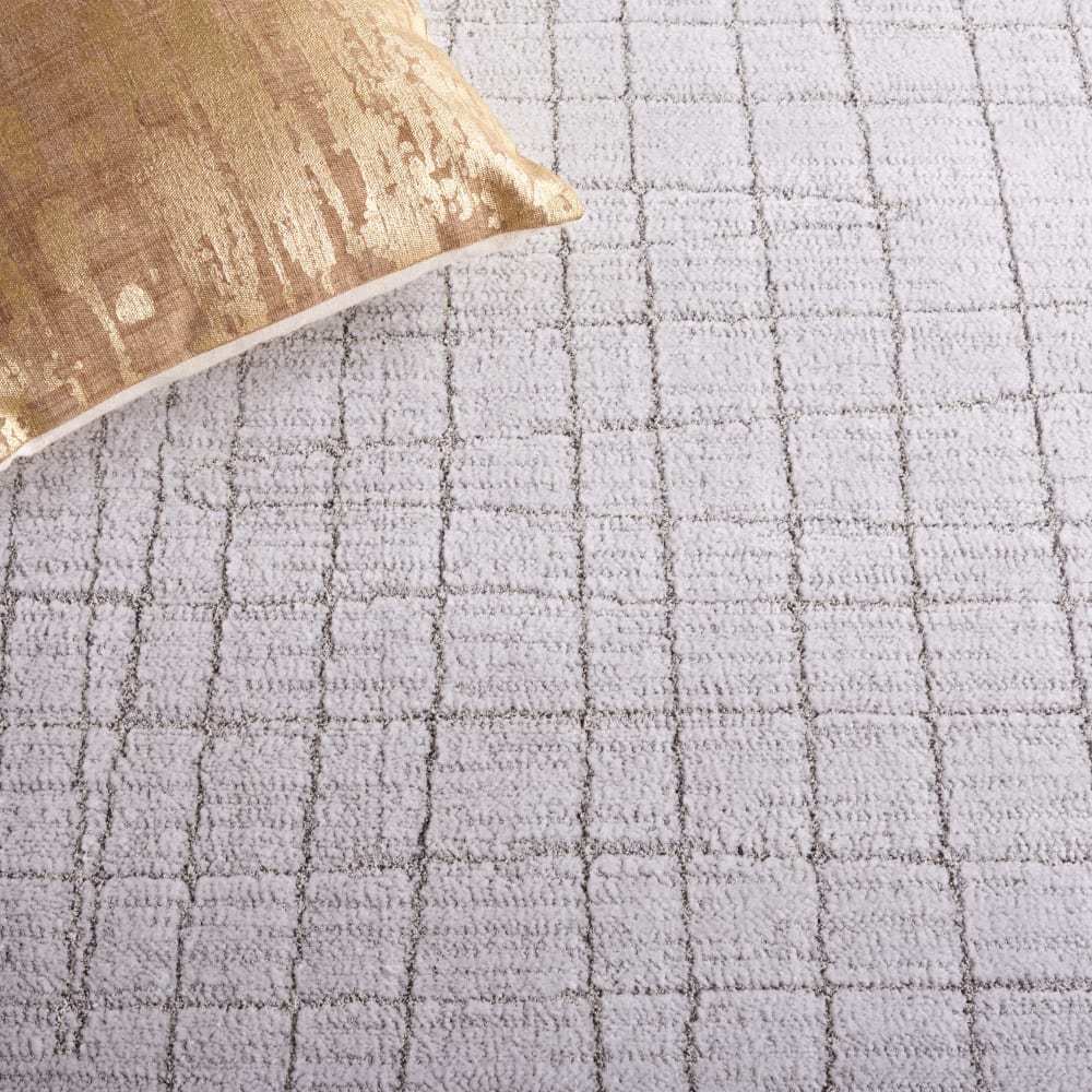 Tapis solide et tonale en polyester gris, 235 x 305 cm — vue 4