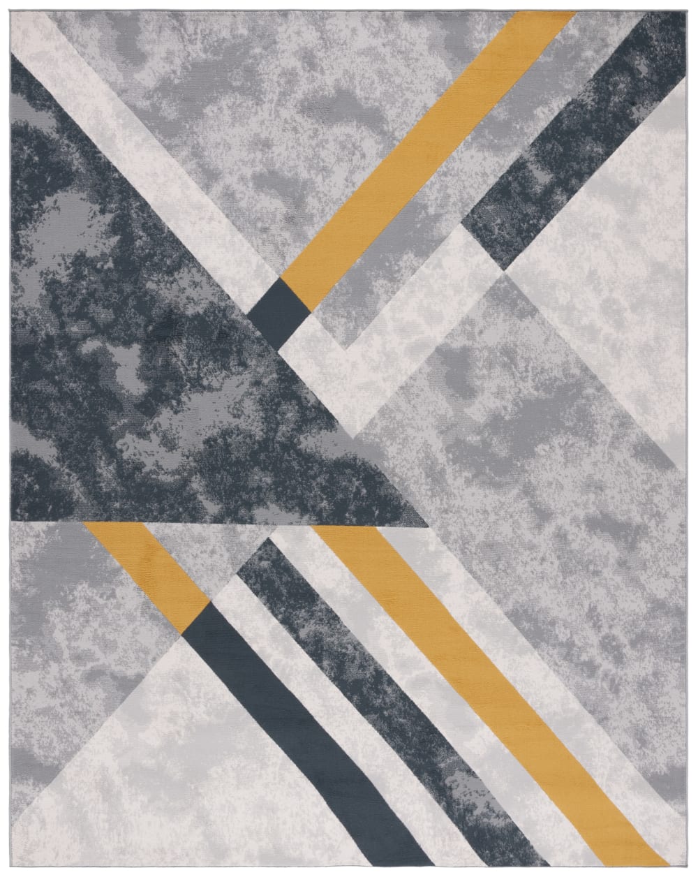 Safavieh Modern Polyester-Teppich in Grau/Gold, 240 x 305 cm style modern Gold Pes - Polyester