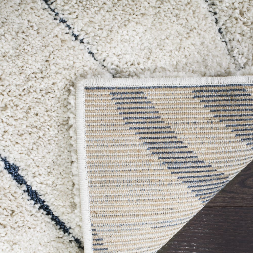 Tapis en polypropylène beige/bleu, 236 x 305 cm — vue 4