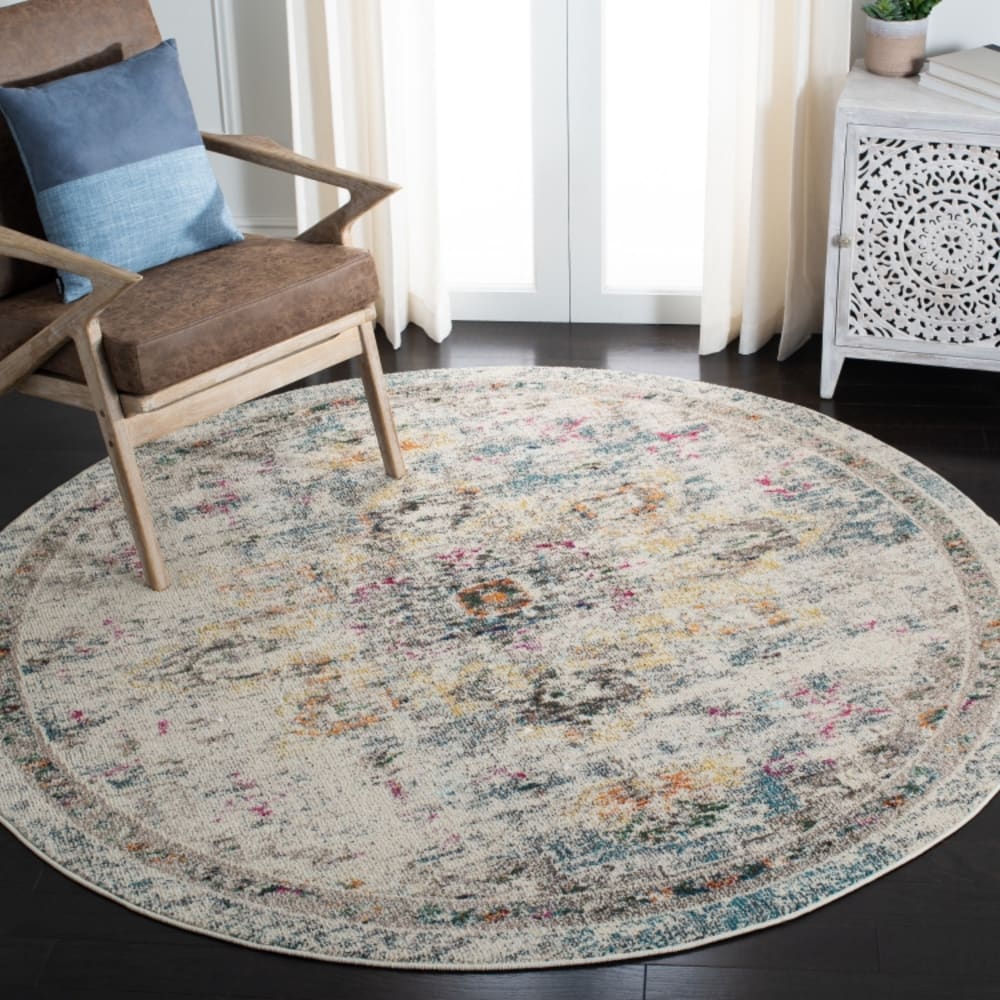 Tapis de transition en polypropylène gris/or, 122 cm — vue 3