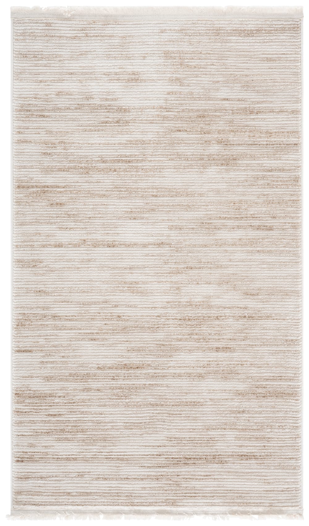 Tapis moderne en polypropylène blanc/beige, 122 x 183 cm