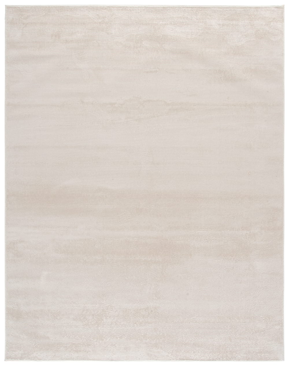 Tapis solide et tonale en polyester beige, 235 x 305 cm