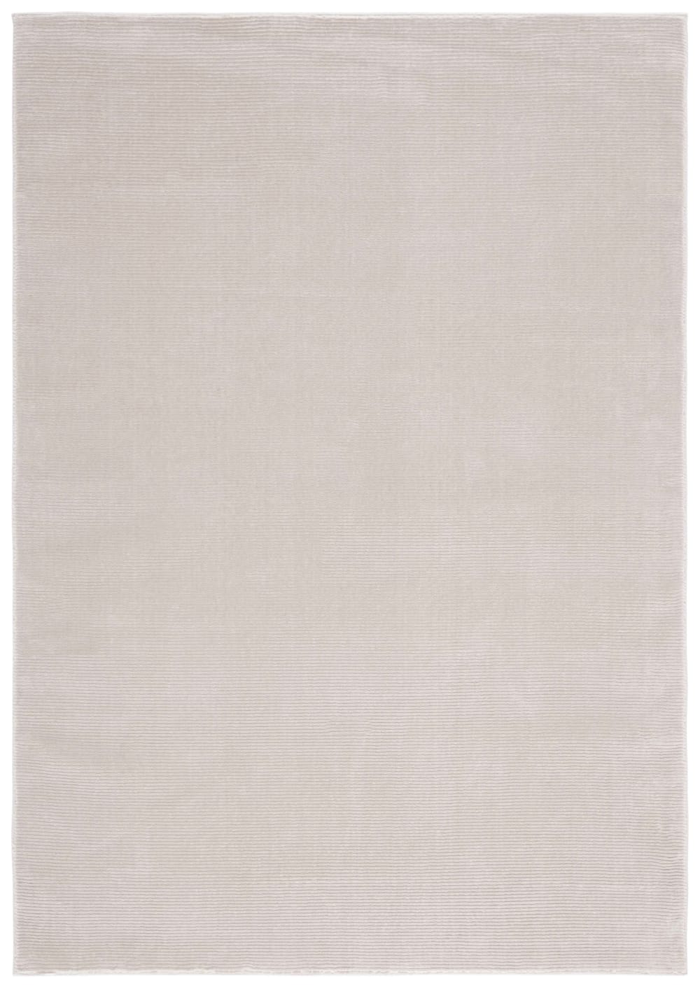 Tapis solide et tonale en polyester beige, 160 x 231 cm