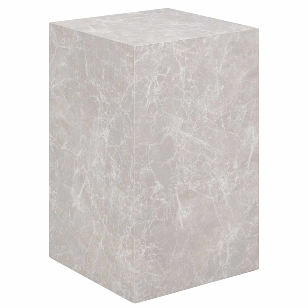 Table basse style contemporain 30 cm beige