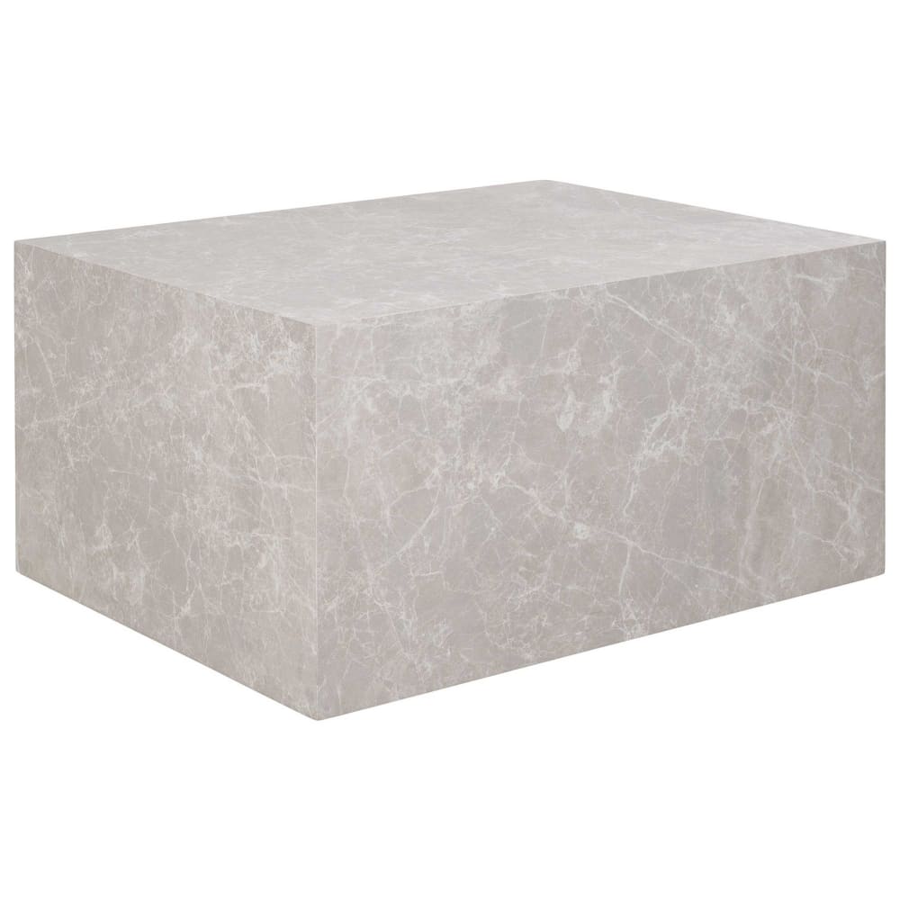 Table basse style contemporain 80 cm beige