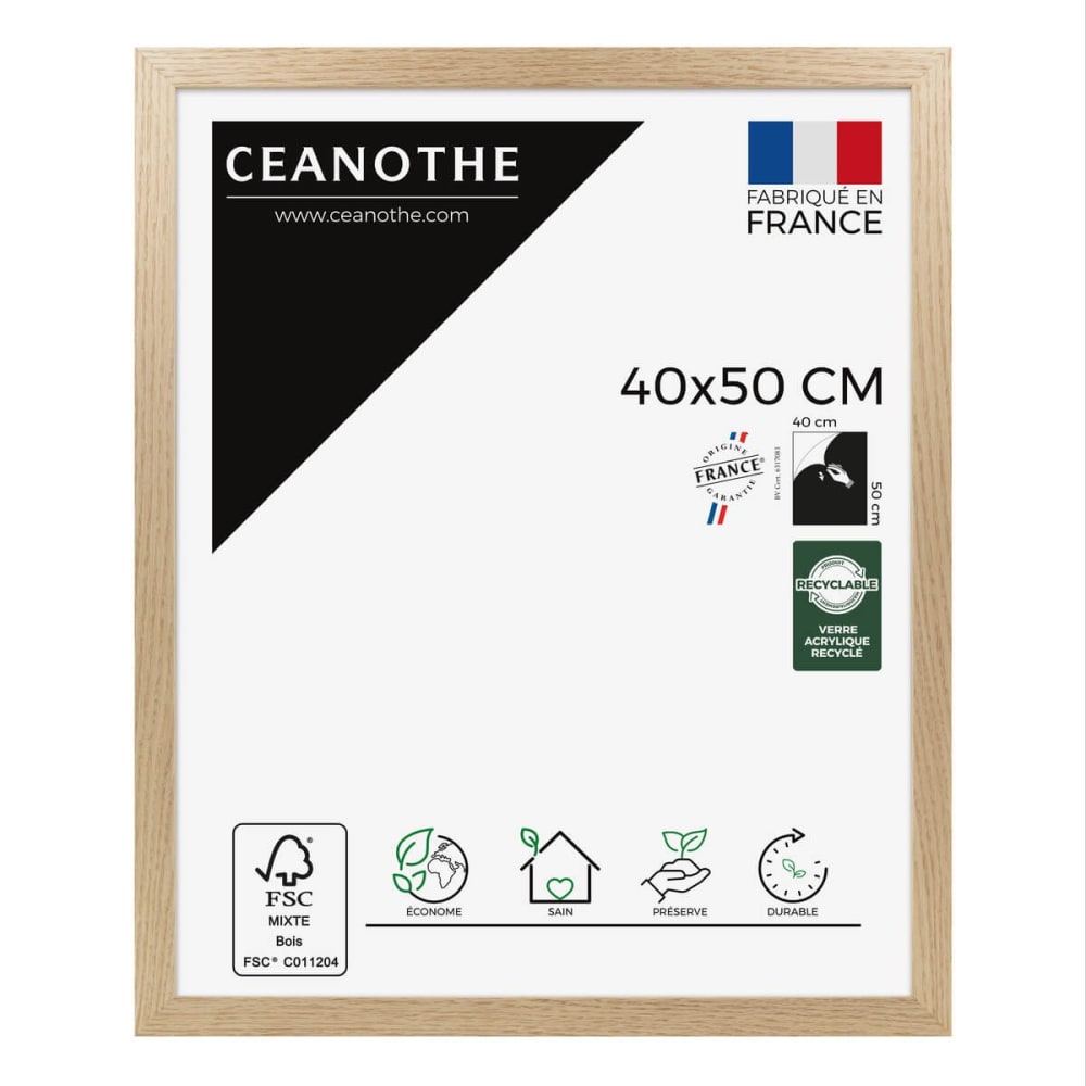 Cadre photo chêne 40x50 cm chêne
