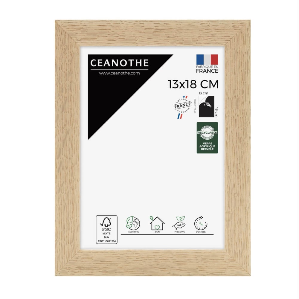 Cadre photo chêne 13x18 cm chêne