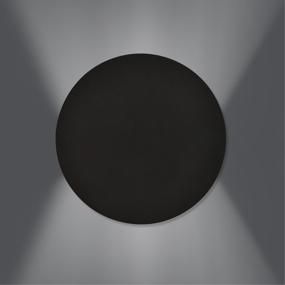 Applique circulaire noire avec 2 points lumineux - Maisons du Monde