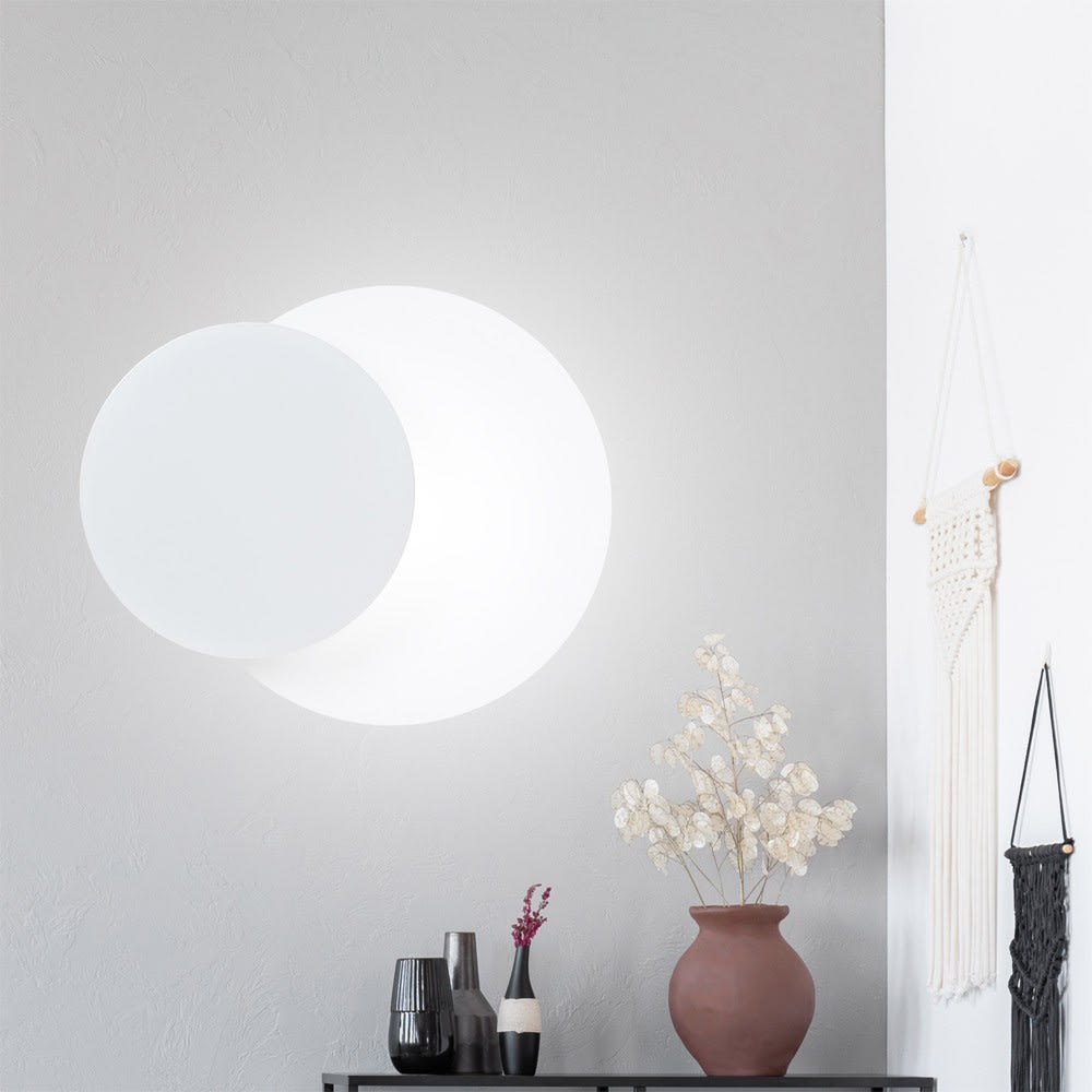 Applique nordique avec 2 pièces circulaires blanches - Maisons du Monde