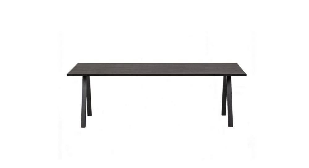 WOOOD Esstisch aus schwarzem Eichenholz 180 cm style modern - -
