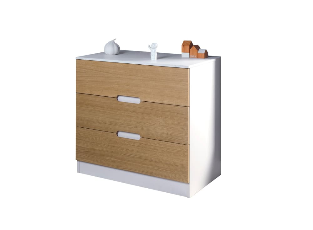 Commode 3 tiroirs Blanc