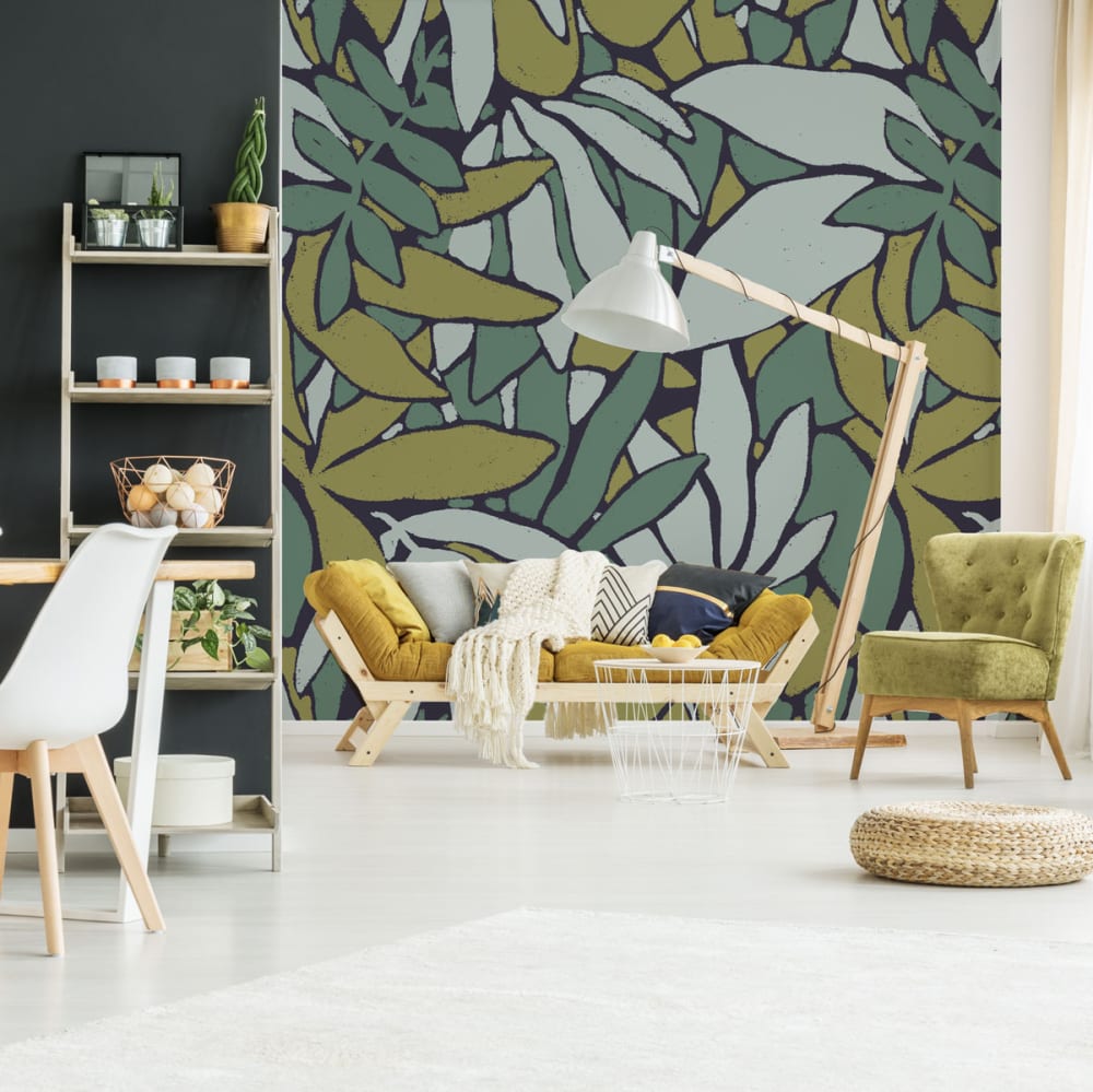 Acte Deco Panorama-Vliestapete Dschungel Vegetationsmuster, Grün 450 x style modern Grün Öko-Tex Zertifikat Vlies