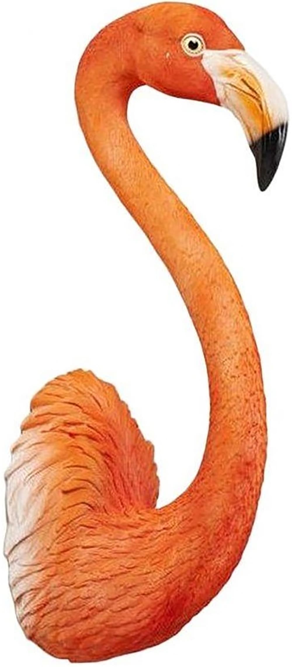 Kare Design Déco murale orange tête de flamant rose H72 style inspirations d'ailleurs - Résine