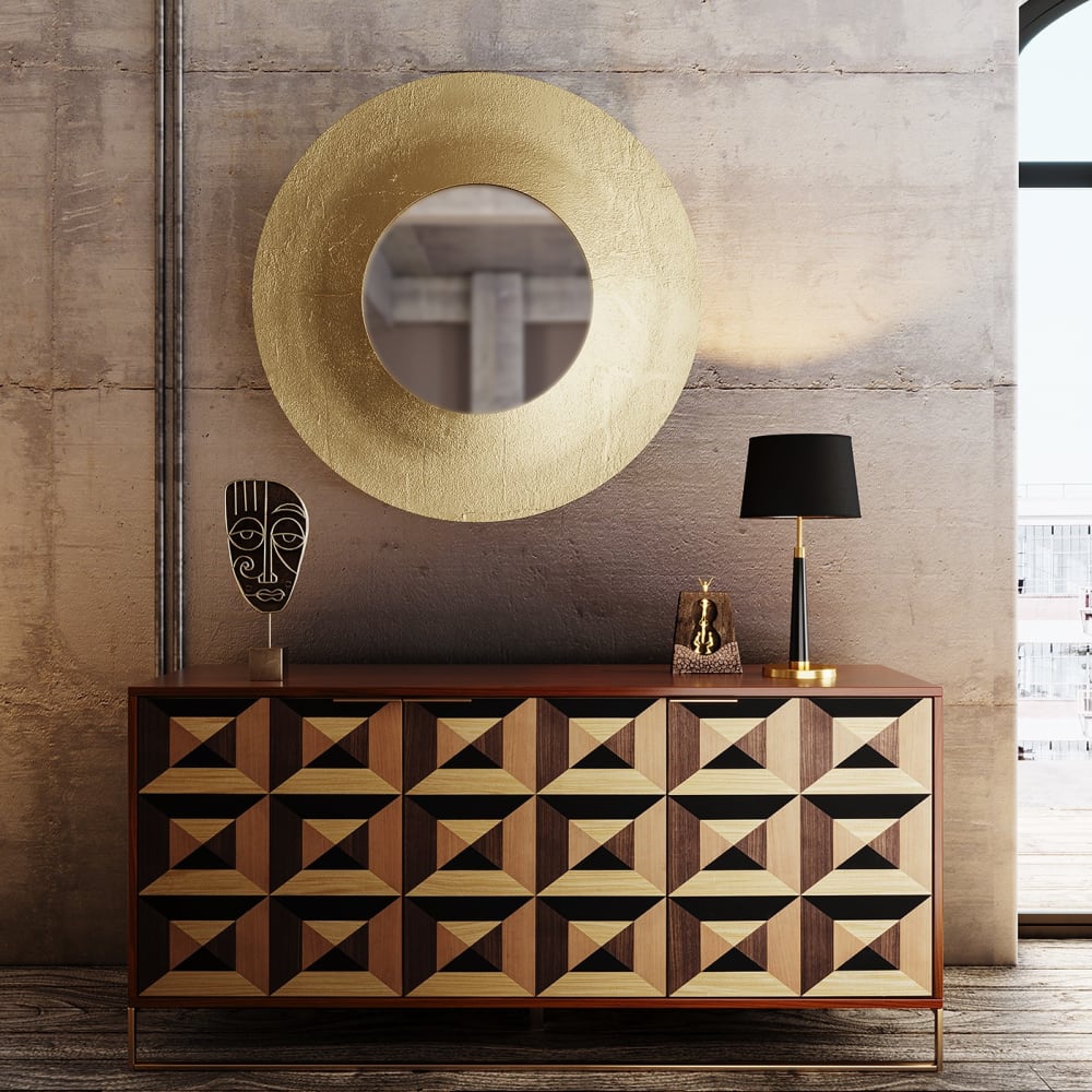 Buffet 3 portes en frêne et noyer - Maisons du Monde
