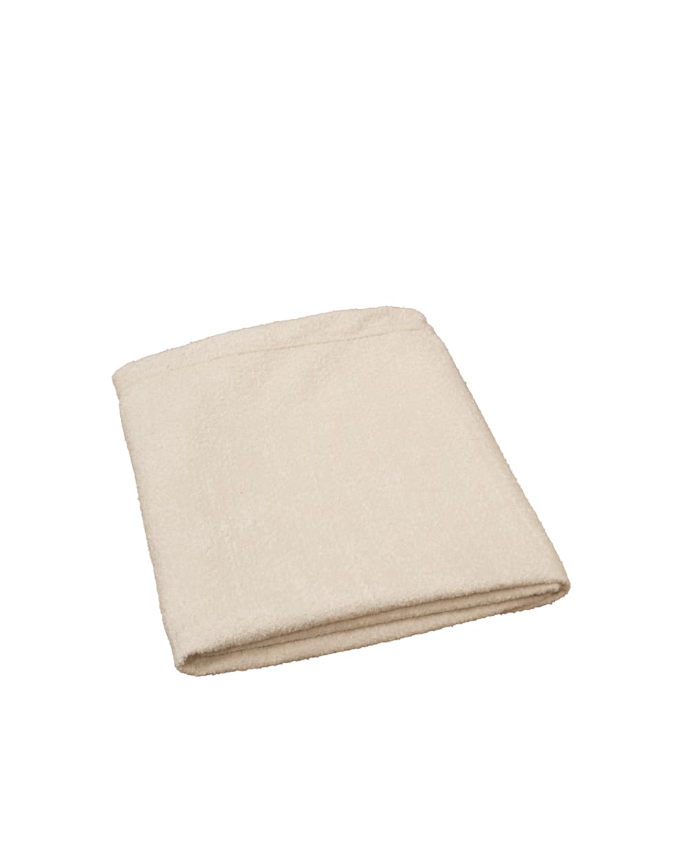 Housse de tête de lit en bouclé beige 140x110cm