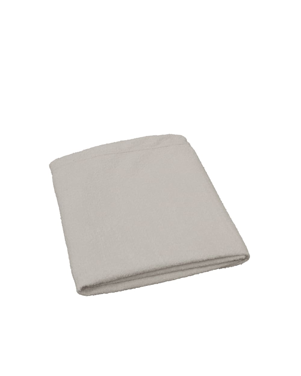 Housse de tête de lit en bouclé gris clair 140x110cm