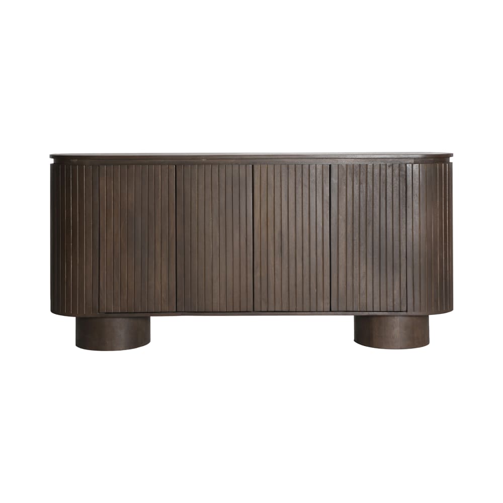 Buffet en bois de mangue marron 180x40x85 cm