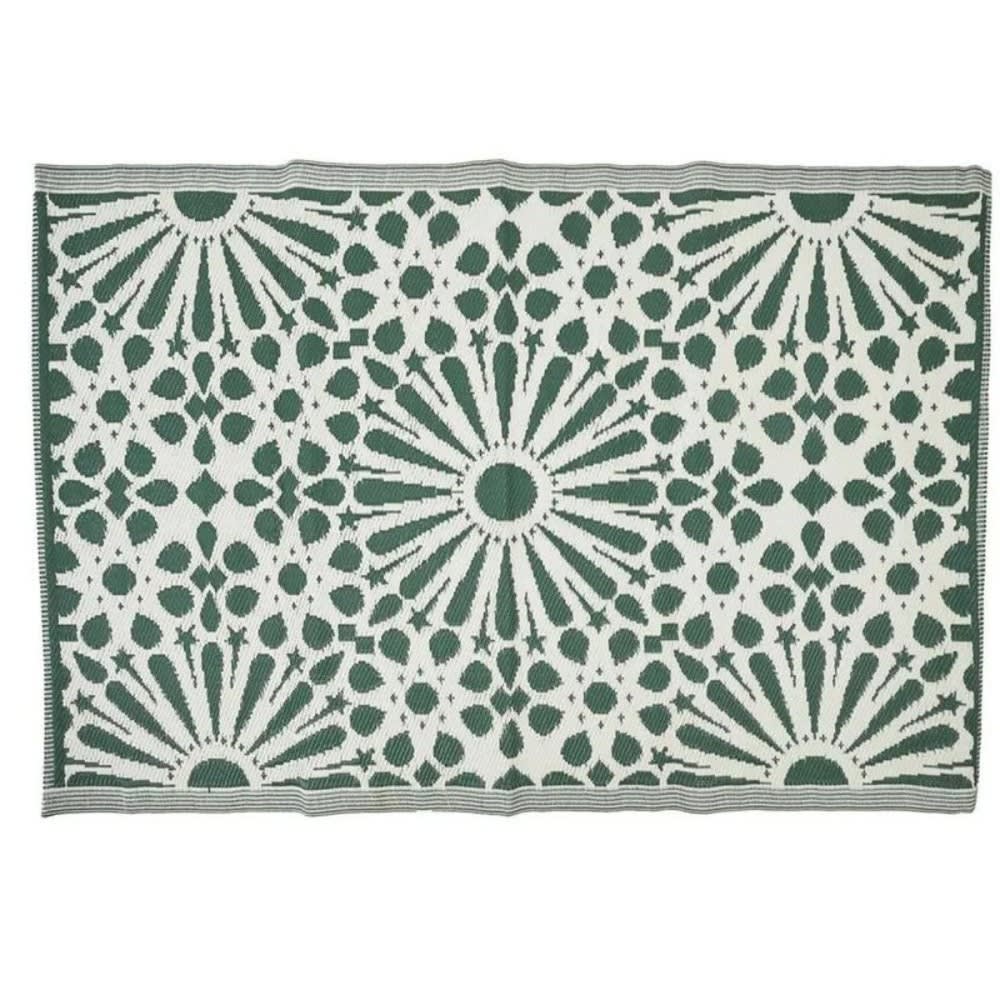 The Home Deco Factory Tapis intérieur et extérieur en polypropylène 120x180 cm vert - Pvc - Poly Chlorure De Vinyle