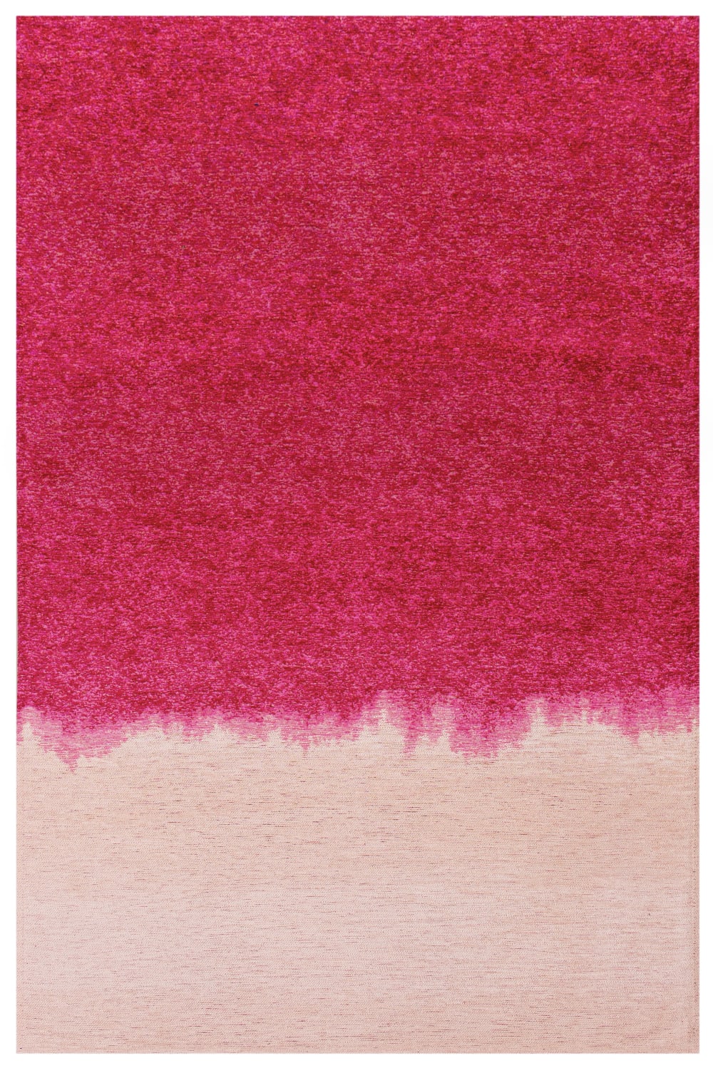 Tapis salon et chambre moderne tissé plat 200x280 cm rose - Maisons du Monde