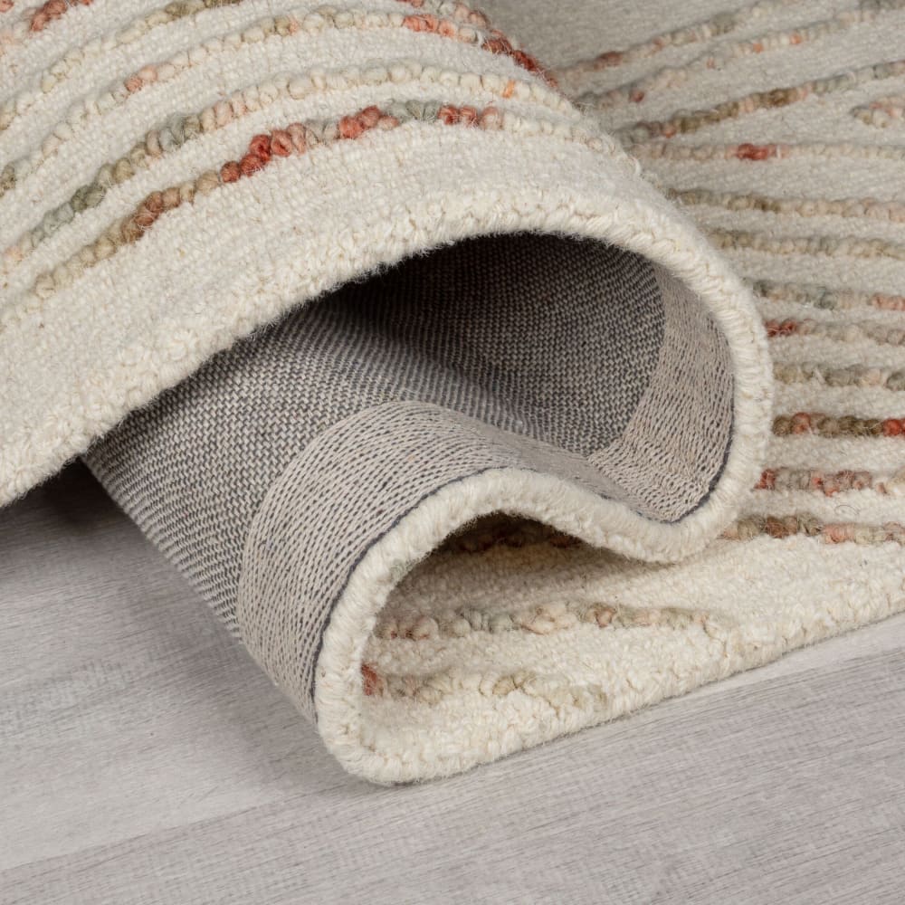 Tapis de salon en laine orange 120x170 cm — vue 4