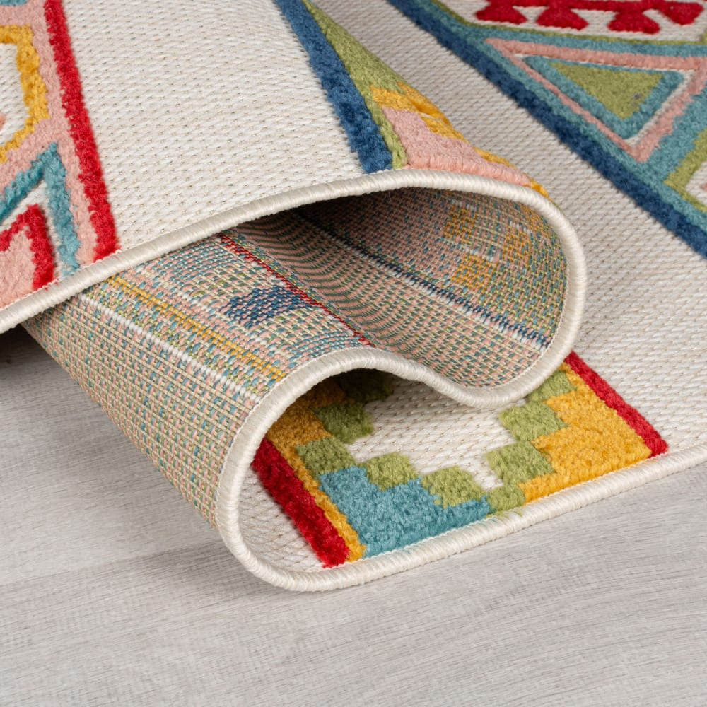 Tapis intérieur extérieur moderne multicolore 120x170 cm — vue 4