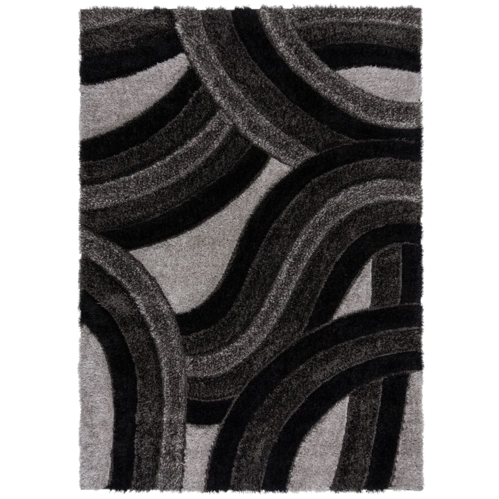 tapis de salon épais - gris 160x230