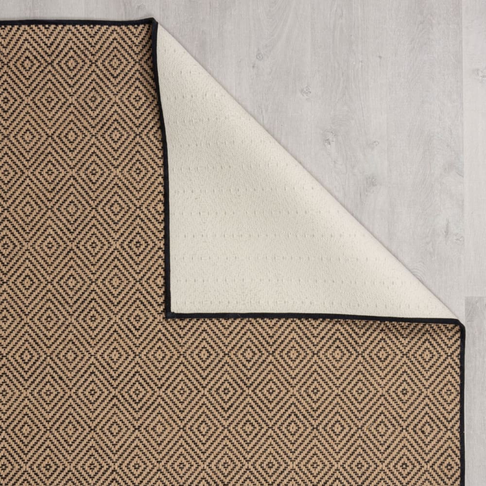 Tapis de salon en jute noir 120x170 cm — vue 4