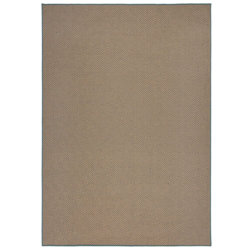 Tapis de salon en jute - bleu