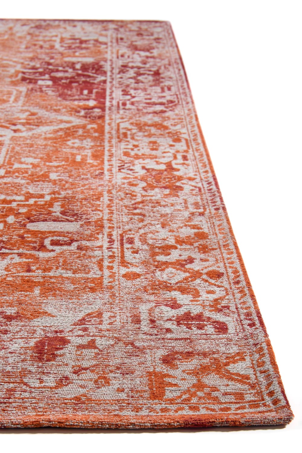 Tapis salon et chambre tissé plat 080x150 cm rouge — vue 3