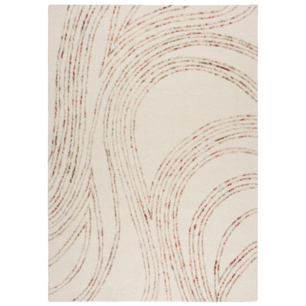 Tapis de salon en laine - orange
