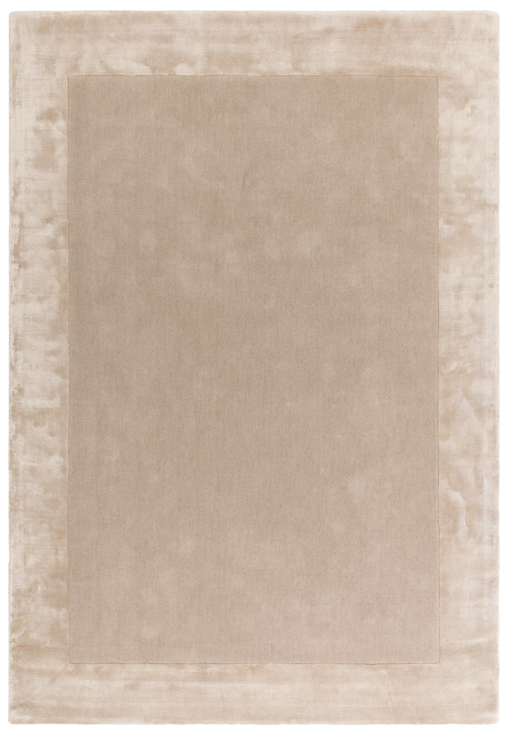 Tapis moderne en laine - beige