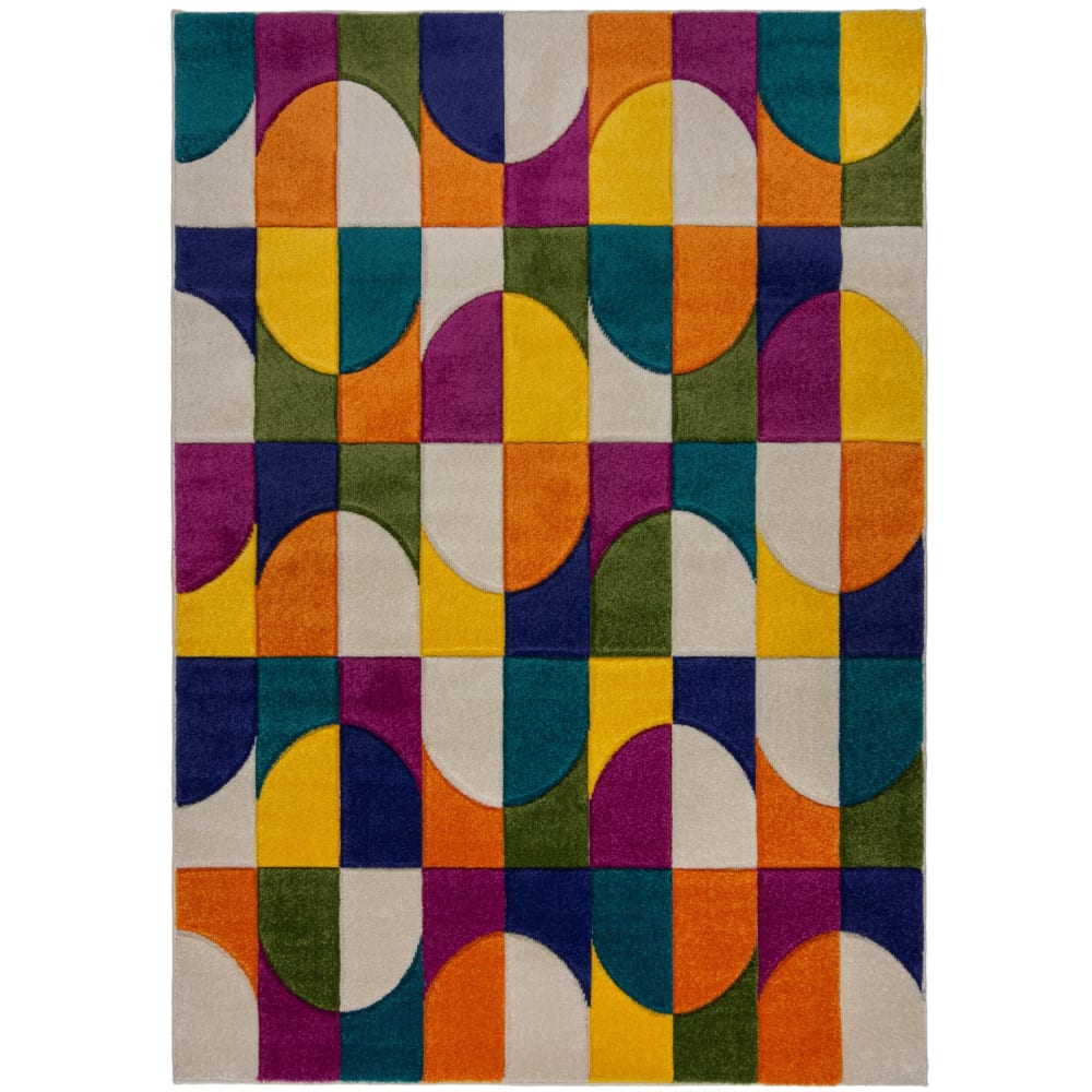 Tapis de salon design multicolore 160x230 cm - Maisons du Monde