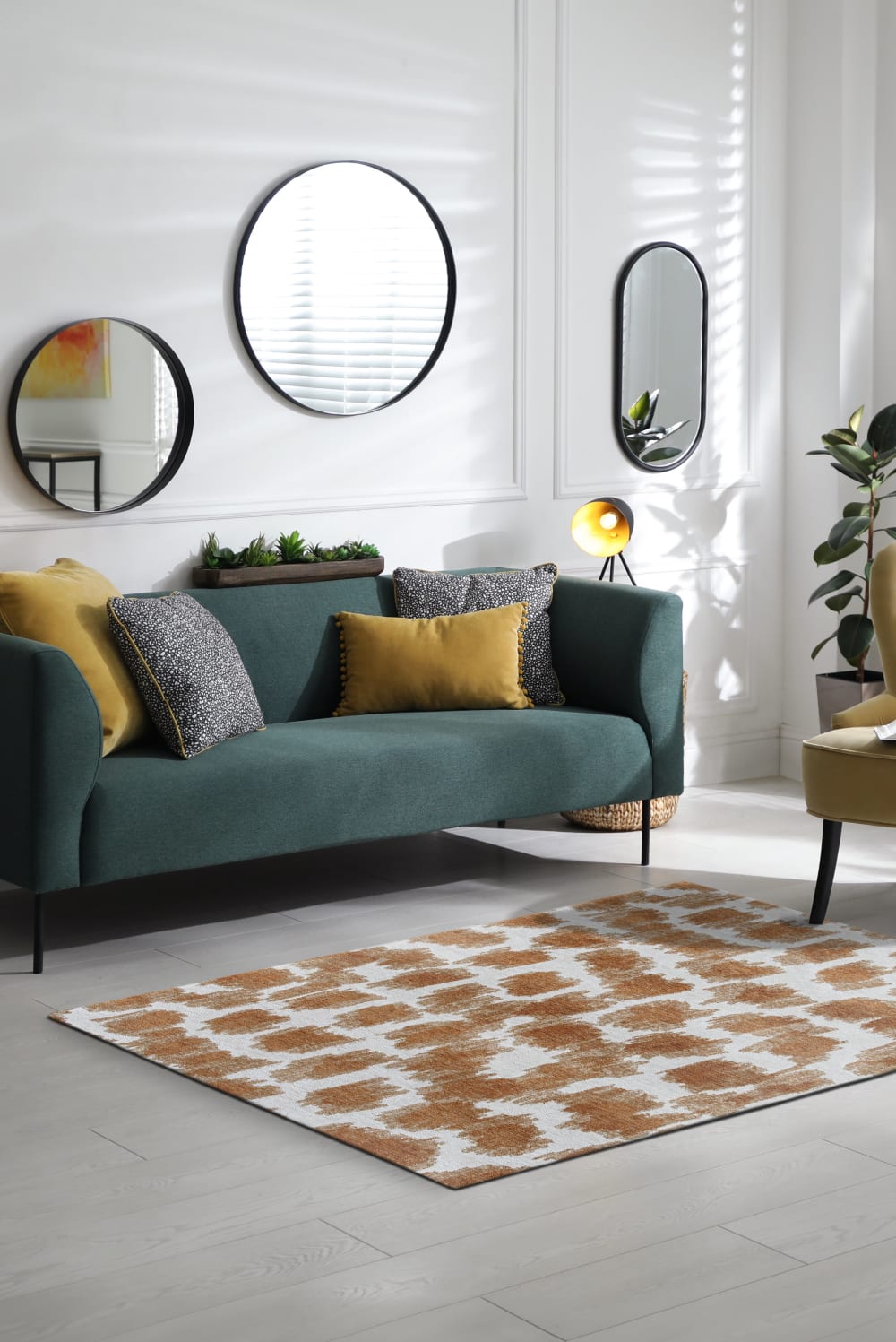 Novatrend Wohnzimmer- und Schlafzimmerteppich modern flachgewebt TAKI style modern Beige Öko-Tex Zertifikat Pes - Polyester