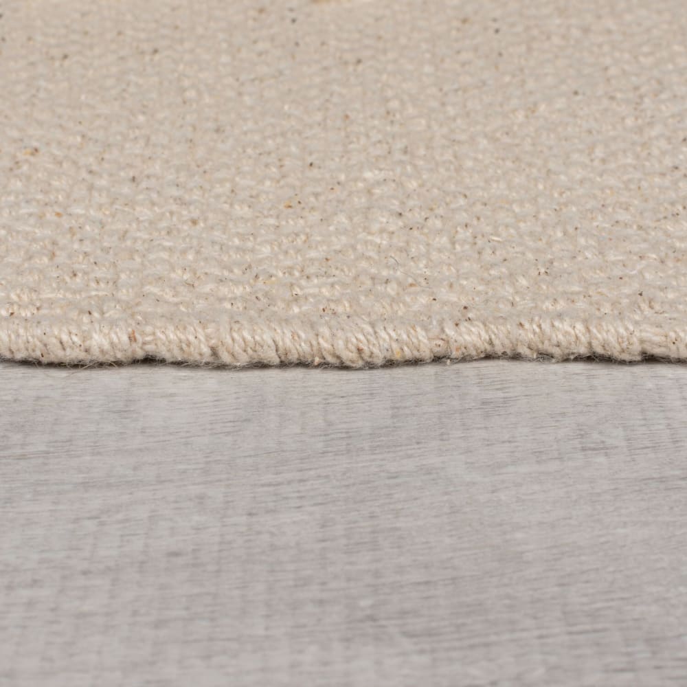 Tapis de salon en coton beige 120x170 cm — vue 4