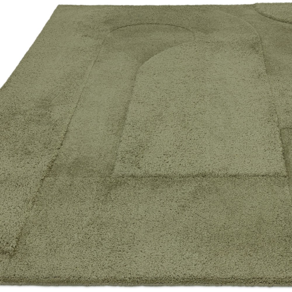Novatrend Moderner Wohnzimmerteppich grün 160x230 cm - Pes - Polyester
