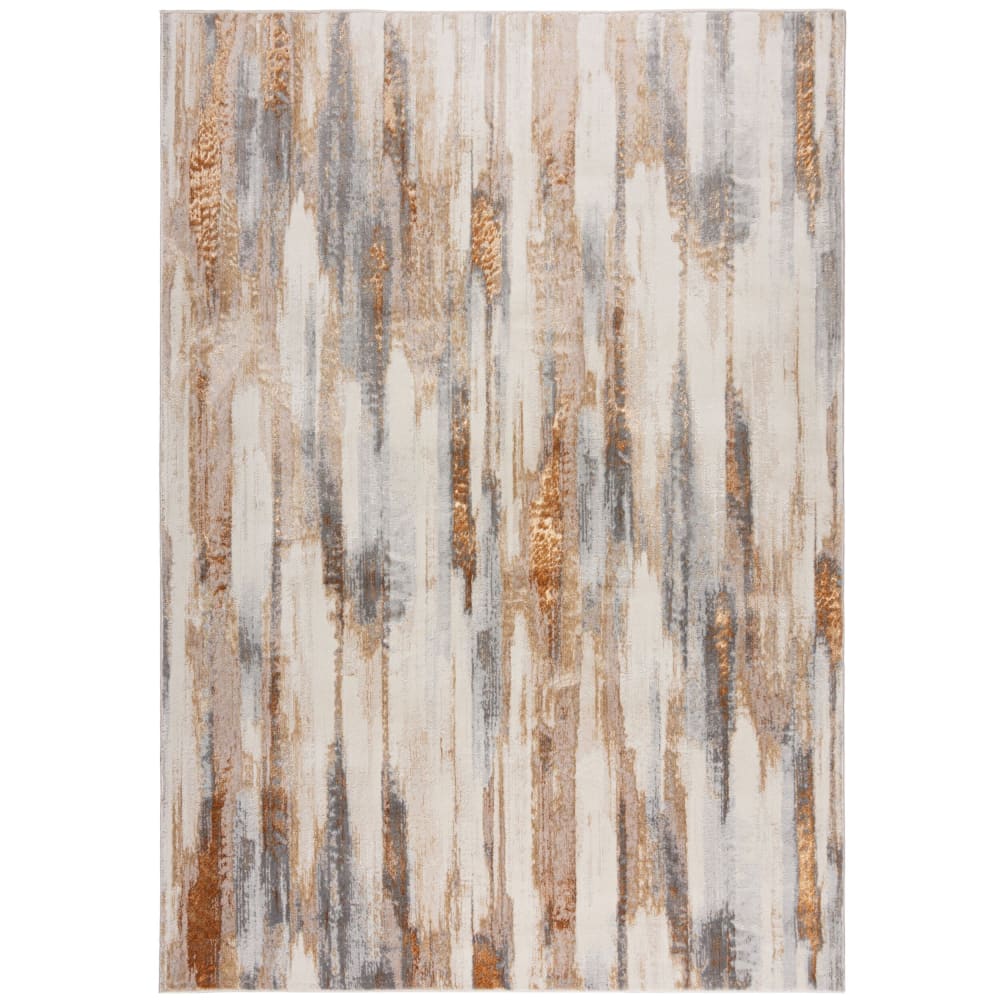 Tapis de salon moderne - orange