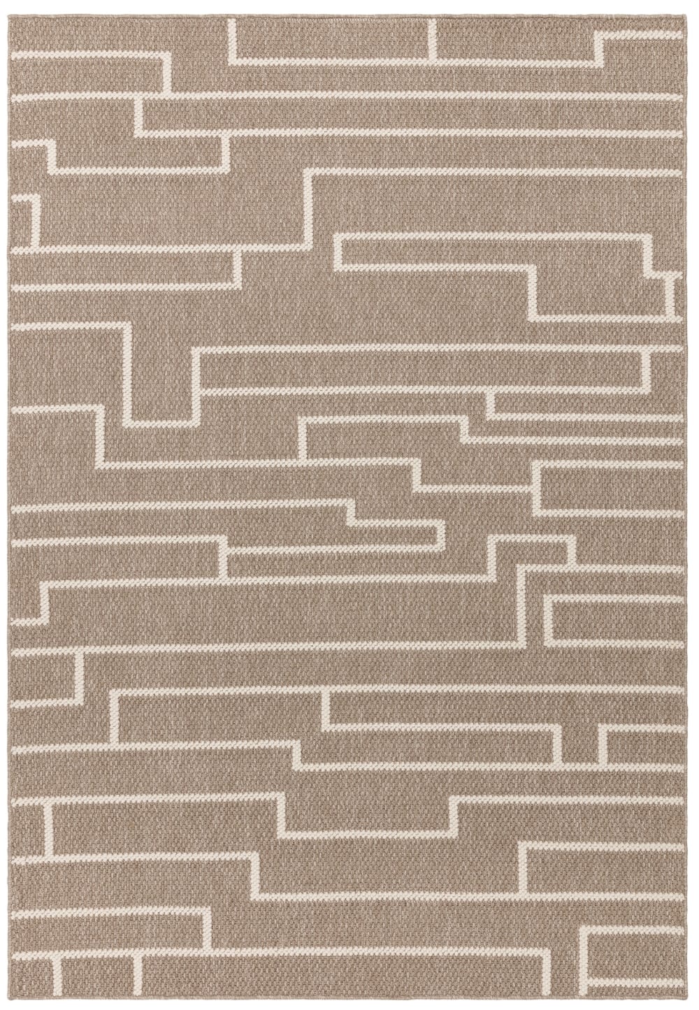 Tapis de salon moderne - marron