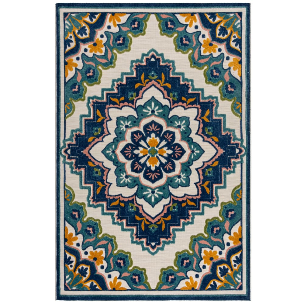 Tapis intérieur extérieur - moderne bleu