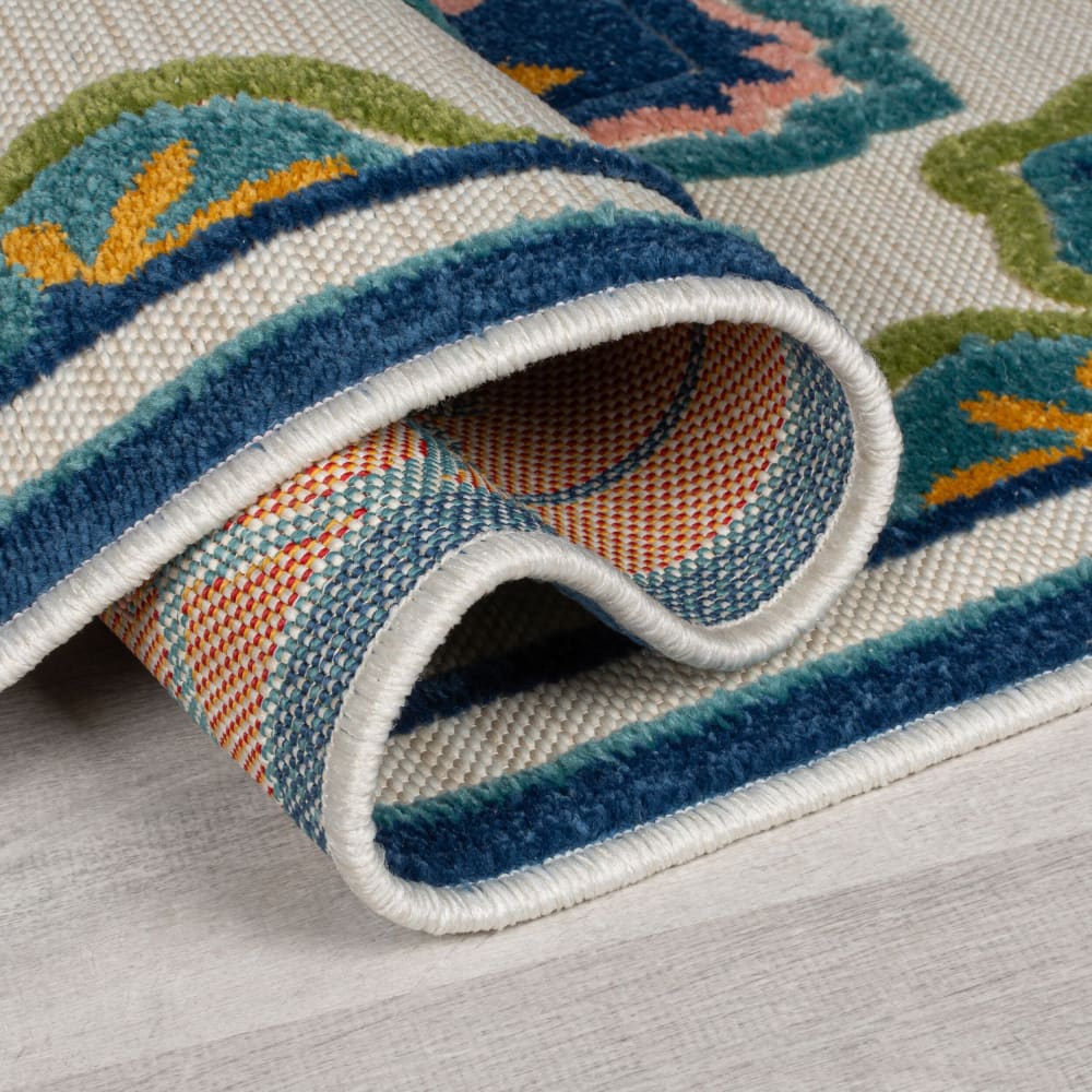 Tapis intérieur extérieur moderne bleu 120x170 cm — vue 4